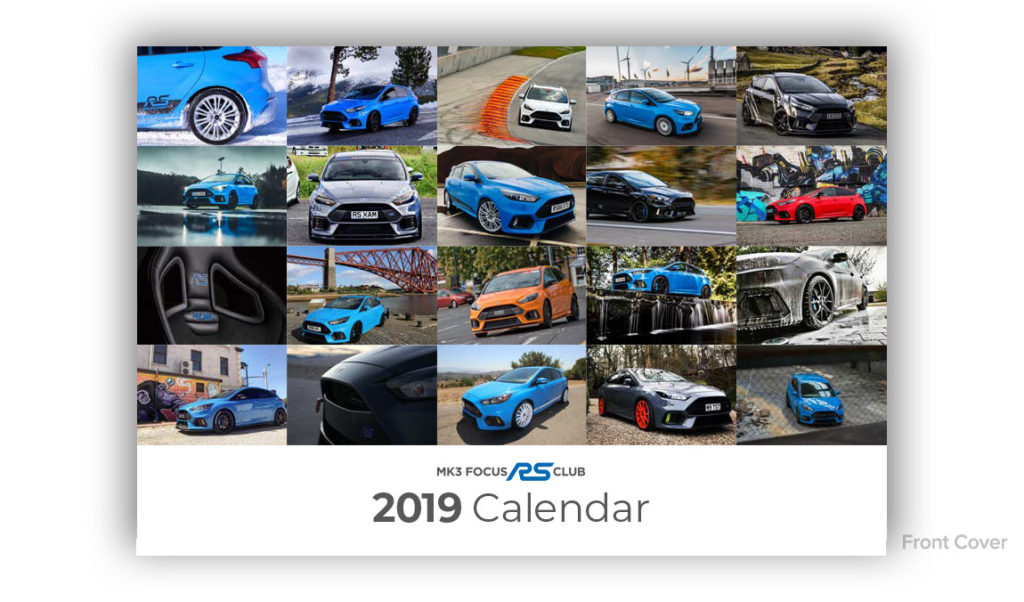 2019 Mk3 Focus RS Calendar