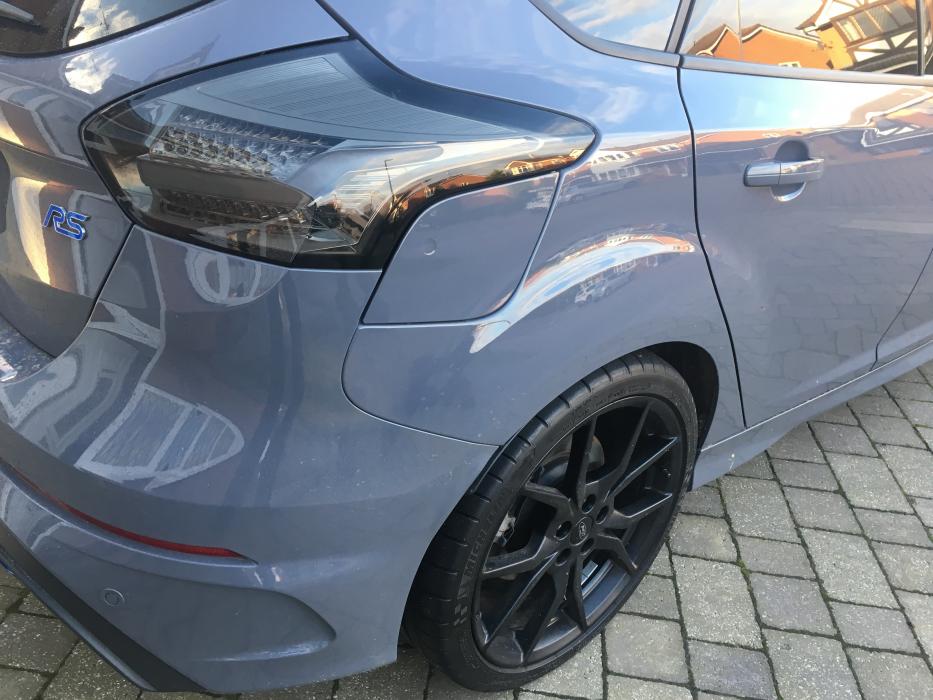 Chrome Smoked Rear LED Lights on Stealth Grey Mk3 Focus RS