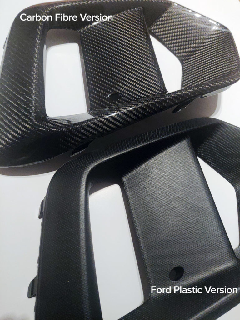 Carbon Fibre v Plastic comparison